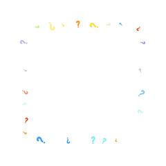 Question marks Quiz doubt survey faq public poll.