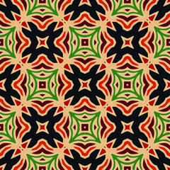 Geometric vector pattern with triangular elements. Seamless abstract ornament for wallpapers and backgrounds. 