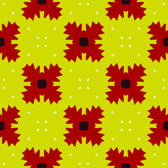 Geometric vector pattern with triangular elements. Seamless abstract ornament for wallpapers and backgrounds. 