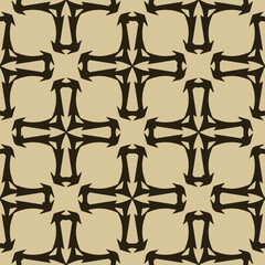 Geometric vector pattern with triangular elements. Seamless abstract ornament for wallpapers and backgrounds. 