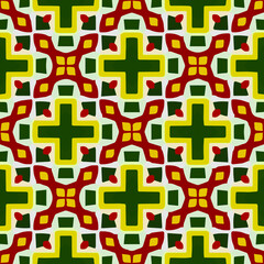 Geometric vector pattern with triangular elements. Seamless abstract ornament for wallpapers and backgrounds. 