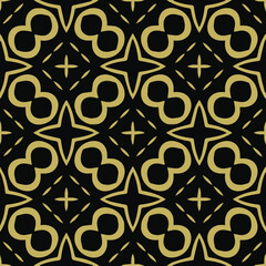 Geometric vector pattern with triangular elements. Seamless abstract ornament for wallpapers and backgrounds.

