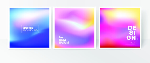 Colourful Gradient mesh Blurred background. Design for banner or post.
