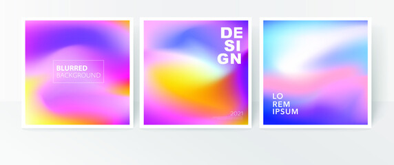 Blurred background. Colourful Gradient mesh Design for banner or post.