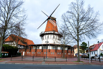 Historical Windmill Toepfers Mill, Peine, Lower Saxony, Germany