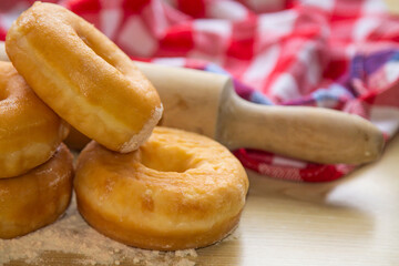 freshly baked pastries or donuts