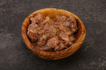Gurmet venison stew with spices