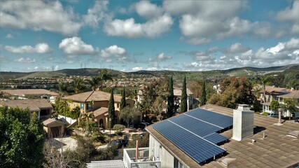 Solar panels alternative energy no fossil fuels no polution