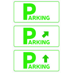 Parking Area Sign. Eps 10 vector illustration.