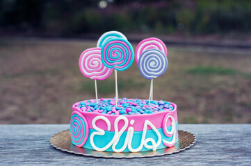 Delicious birthday cake