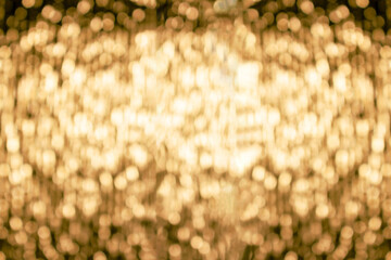Abstract gold circle bokeh background