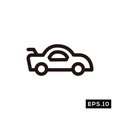 Electric Car Line Icon. Car Charger Icon or Logo sign Vector illustration