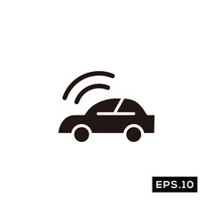 Electric Car Icon. Car Charger Icon or Logo sign Vector illustration