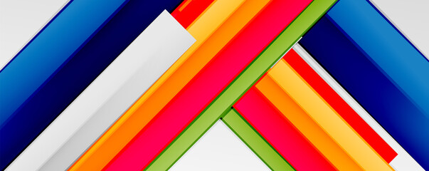 Multicolored lines background. Design template for business or technology presentations, internet posters or web brochure covers