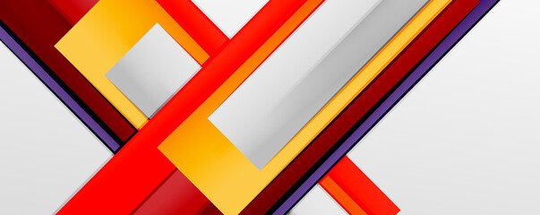 Color abstract lines trendy geometric background for business or technology presentation, internet poster or web brochure cover, wallpaper