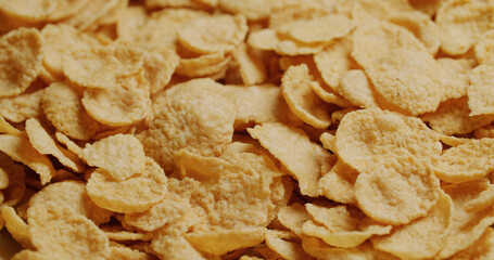 Stack of the cereal breakfast