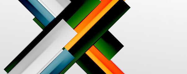 Color abstract lines trendy geometric background for business or technology presentation, internet poster or web brochure cover, wallpaper