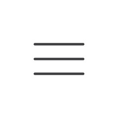 Hamburger Menu Icon - Vector illustration design 