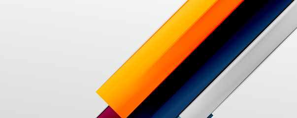 Multicolored lines background. Design template for business or technology presentations, internet posters or web brochure covers