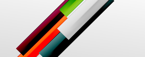 Multicolored lines background. Design template for business or technology presentations, internet posters or web brochure covers