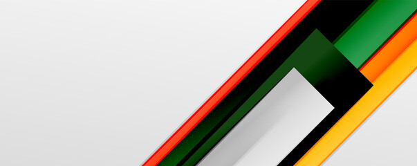 Multicolored lines background. Design template for business or technology presentations, internet posters or web brochure covers