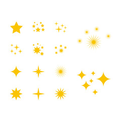 web icons set stars. Simple vector illustration.
