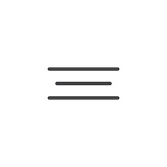 Single post line art icon vector illustration. Website icon with white background 