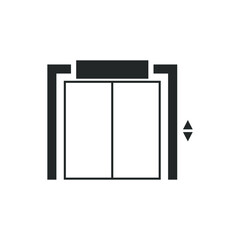 web icon lift sign isolated on white background. Simple vector illustration.