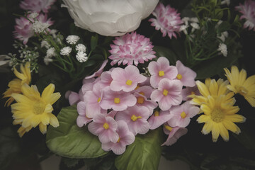 Colorful vintage flowers