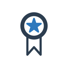 achievement and award ribbon icon