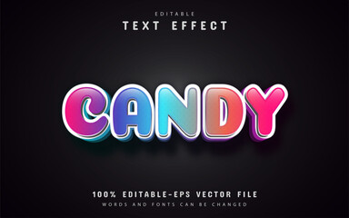 Candy text effect
