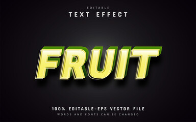 Fruit text effect editable