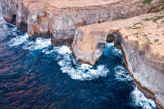 Aerial View of Wied il Mielah Arch