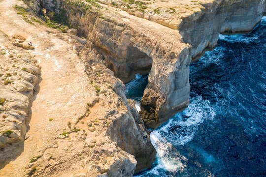 Aerial View of Wied il Mielah Arch