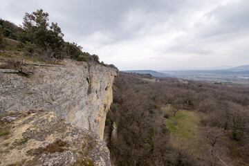 Fototapeta na wymiar Cliff of Chantemerle les Grignan in Provence, France