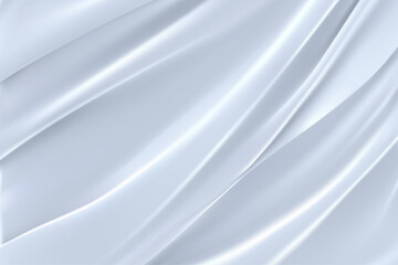 Fototapeta premium Abstract vector background luxury white cloth or liquid wave Abstract or white fabric texture background.