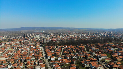 City aerial view, Krusevac - Serbia