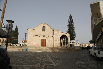 The old church of Saint George in the main ssquare of Paralimni, 