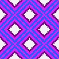  Geometric vector pattern with triangular elements. Seamless abstract ornament for wallpapers and backgrounds. 