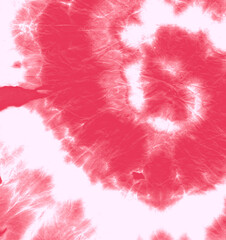 Handmade Clothes Kaleidoscope Hippie.  Dyed Peace Print. Rose Kaleidoscope Hippie. Batik 60s Background. Closeup Kaleidoscope Hippie.  Fun Color Dyed Artwork. 1970s Bright.