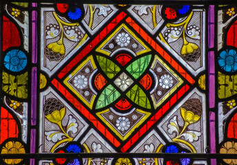 Stained glass window - geometric pattern