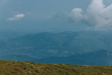 Carpathian mountains, summer, clouds, flowers, forest