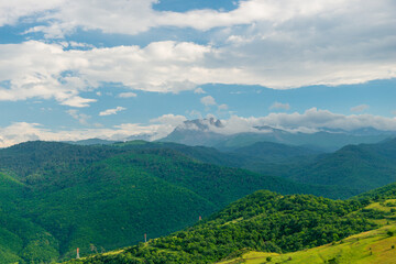 Fototapeta na wymiar Beautiful mountain landscapes Azerbaijan natures