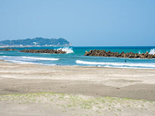 快晴の大原海岸　千葉県いすみ市