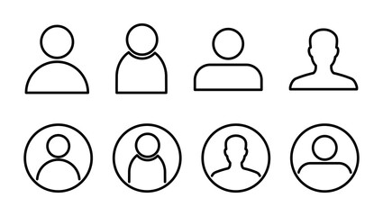 people icon set. person icon vector. User Icon vector