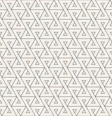 Vector seamless pattern. Modern stylish texture. Repeating geometric tiles with thin linear triangles. Hipster monochrome print. Trendy thin graphic design. Can be used as swatch for illustrator.
