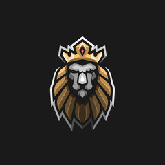 Lion king mascot logo © xoova
