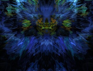 Imaginatory fractal background generated Image