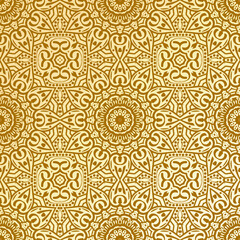 Colorful seamless mandala design.Geometrical oriental floral pattern background.