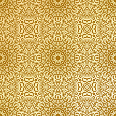 Colorful seamless mandala design.Geometrical oriental floral pattern background.